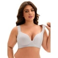 thumbnail image 4 of Unique Bargains Full Coverage Push Up Support Bra C 42 Grey, 4 of 6