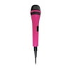 Singing Machine SMM-205 Uni-directional Dynamic Karaoke Microphone w/ 10 ft Cord - Pink