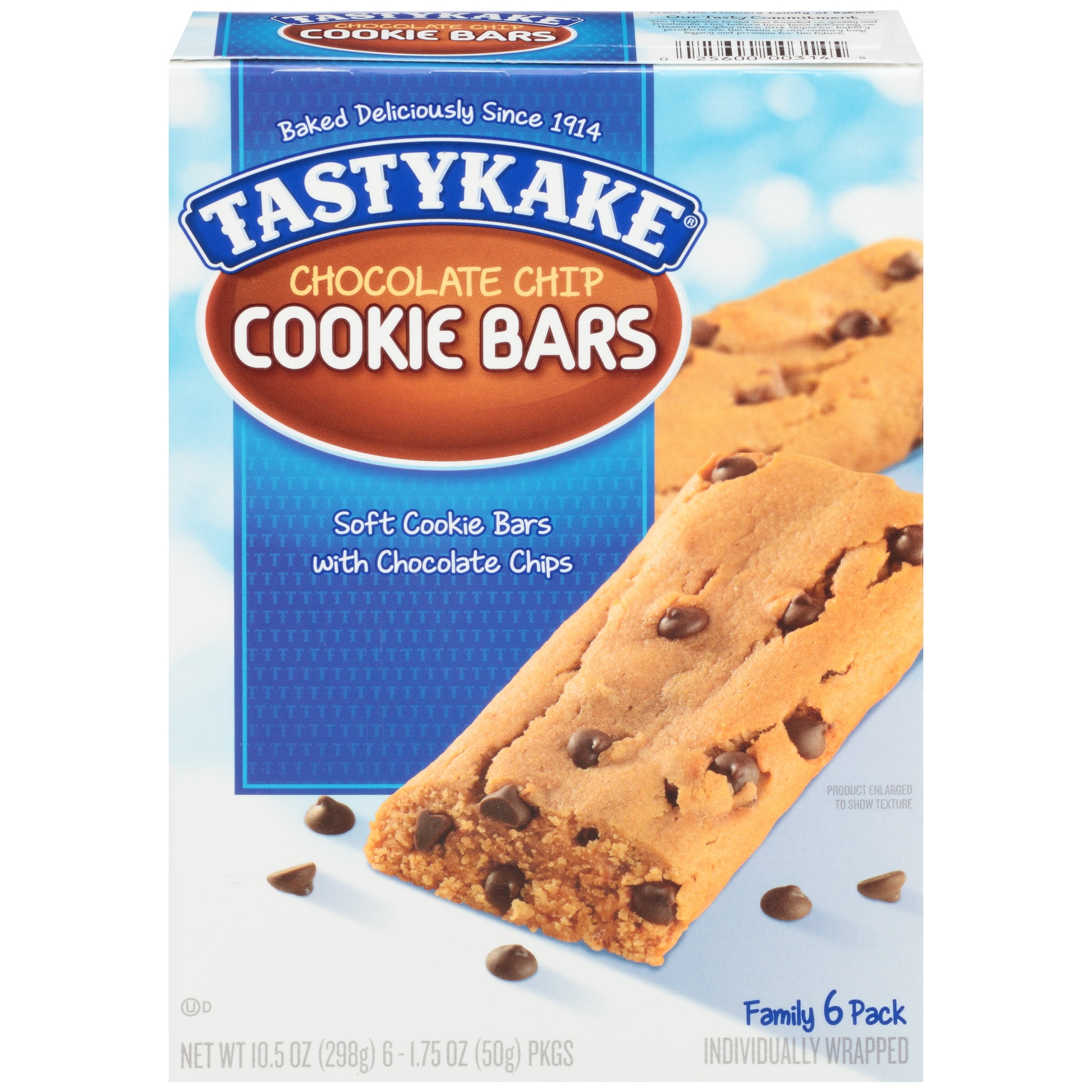 Tastykake® Chocolate Chip Cookie Bars 6-1.75 oz. Packs