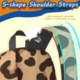 thumbnail image 5 of Brown and Beige Leopard Print 17" School Backpacks for Teens,Waterproof Oxford Fabric,S-Shape Padded Straps for School,Travel,Hiking,Camping, 5 of 6