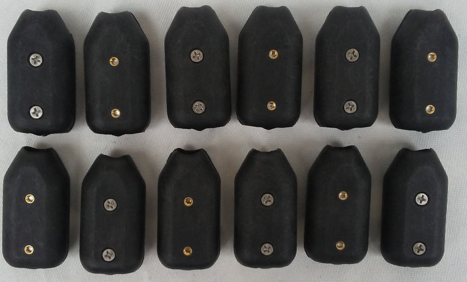 EZTY 1/4 Inch Reusable Rope Clamp Black 12 Pack