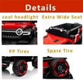 thumbnail image 3 of Shininglove 12V Kids Ride on Car, 2x25W Powerful 4-Wheeler Electric Vehicle（Red）, 3 of 8