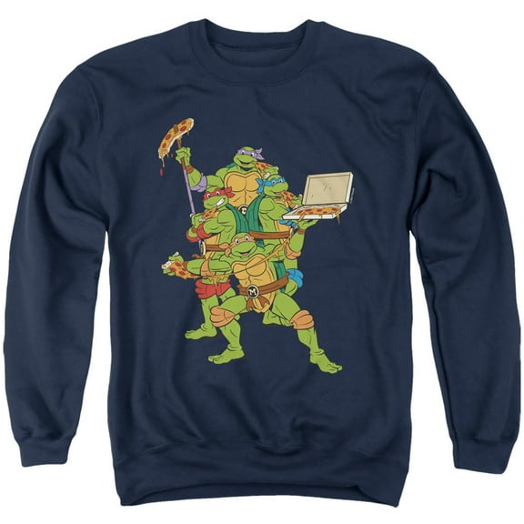 TMNT Teenage Mutant Ninja Turtles Pizza Party Unisex Adult Crewneck Sweatshirt
