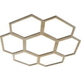 thumbnail image 2 of 26"OD x 9 1/8"ID x 3/8"T Florin Wood Fretwork Pierced Ceiling Medallion, Hickory, 2 of 3