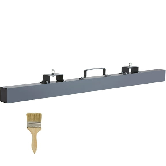KFFKFF 105lbs Hanging Magnetic Sweeper Pickup Tool, Nail Hang-Type Magnetic Forklift Sweeper, Industrial-Grade Steel Magnets for Collecting Bolts, Nails, Iron Chips, and Metal Debris