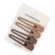 thumbnail image 1 of horquillas para el cabello con textura mate, diseño rectangular ondulado, pinzas para el cabello con dientes ajustados para una sujeción fuerte. Accesorios para el cabello de uso diario., 1 of 8