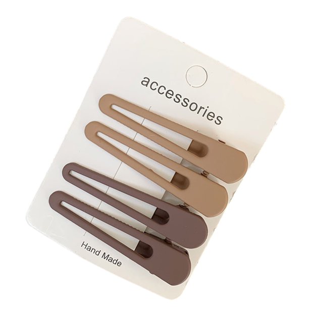 horquillas para el cabello con textura mate, diseño rectangular ondulado, pinzas para el cabello con dientes ajustados para una sujeción fuerte. Accesorios para el cabello de uso diario.