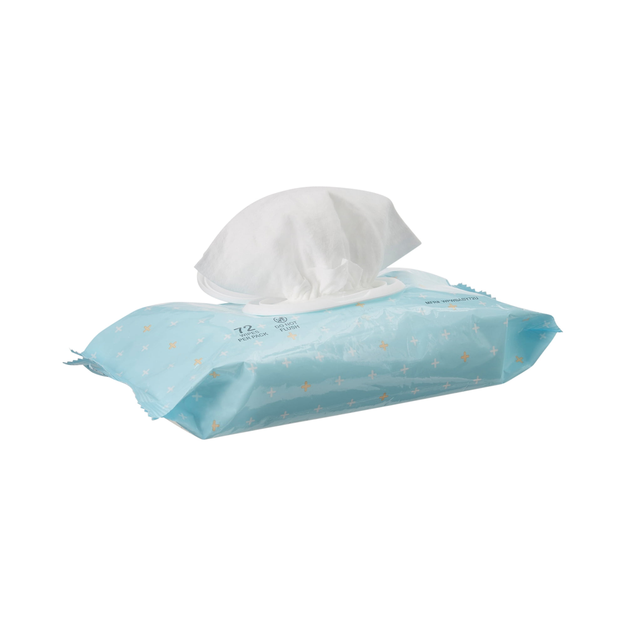 McKesson Baby Wipes with Aloe, Vitamin E - Unscented for Sensitive Skin, 72 Wipes, 12 Packs, 864 Total
