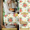thumbnail image 5 of Pioneer Flower Floral Print Pattern Round Tablecloth 60 X 60 Inch, Wrinkle Resistant Wipeable Table Cloth for Kitchen Dining Picnic Patio Party, 5 of 6