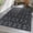 Black / Nuri, variant on Hauteloom Nuri Outdoor Area Rug - Outside Porch Patio Rug Carpet - Waterproof Rug - Moroccan Farmhouse High Low - Black, Gray, Dark Grey - 5'3" x 7'