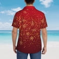 thumbnail image 4 of Sikiie Merry Christmas Print Men's Hawaiian Shirt, Summer Beach Button Pocket Short Sleeve T-Shirt,Medium, 4 of 7