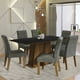 thumbnail image 2 of Comedor Mesa Tablero de Madera 6 Sillas Marrón/Negro/Silver Britney Madesa, 2 of 8