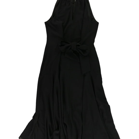 Rachel Roy Womens Claudette Tie-Front A-line Dress, Black, 8