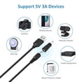 thumbnail image 3 of LujingZ 5V Universal USB to DC Power Cable 5Ft with 13 Adapter Plugs, Compatible with Webcam Router Bluetooth Speaker Scanner DVR Hard Disk Box USB Hub LED Fan, Max 3A, Anti-Tangle, Black, 3 of 7