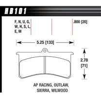 Hawk Brake Superlite/XL-Black