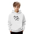 thumbnail image 6 of XXWXYD Youth Hoodie Sweatshirt Boys Girls Fleece Pullover Top Fashion Kids Teen Casual Winter Warm Cozy Loungewear Streetwear Everyday Outerwear, 6 of 7
