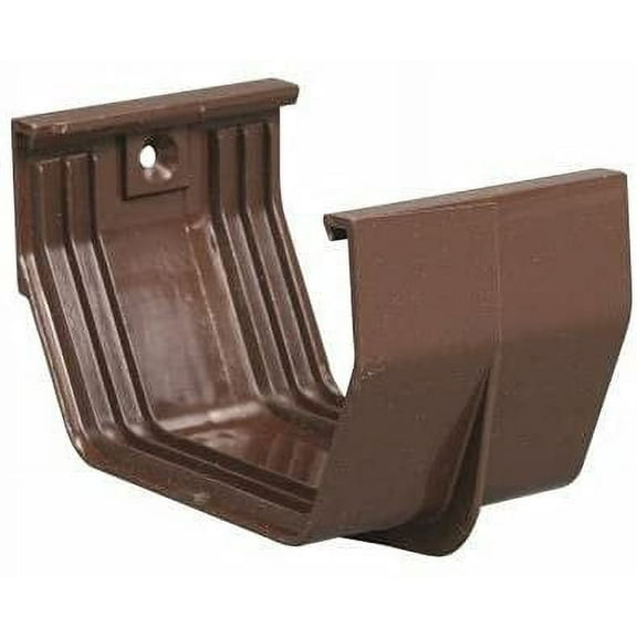 Amerimax 5 in. H x 3 in. W x 3.3 in. L Brown Vinyl Gutter Connector - Case of: 25;25