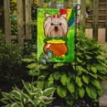 thumbnail image 2 of Caroline's Treasures BB1948GF Yorkie Yorkishire Terrier St. Patrick's Day Flag Garden Size , Small, multicolor, 2 of 3