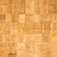 thumbnail image 1 of Ahgly Company Indoor Square Patchwork Orange Transitional Area Rugs, 4' Square, 1 of 1