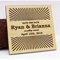 thumbnail image 1 of 40 Custom Engraved Wooden Magnet Rustic Wedding Save The Date Wooden Magnet Personalized Gift, 1 of 2