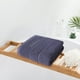 thumbnail image 5 of Toalla absorbente gruesa gris, regalo de toalla de baño con propiedades absorbentes de agua, 5 of 5