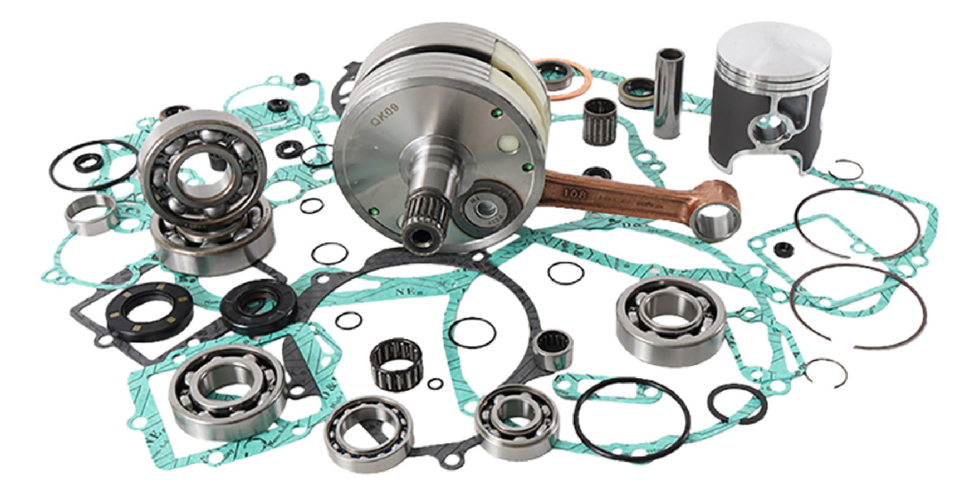 Wrench Rabbit Complete Engine Rebuild Kit For Kawasaki KX 250 1997