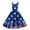 Black-A, variant on Dresses for Women Sexy Off Shoulder Midi Dress Fourth of July Printed Punk Stylish Lightweight Daily Party Wear,Black L