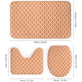 thumbnail image 3 of 4Pcs Elegant Mint Green Quatrefoil Shower Curtain Sets, Bathroom Set Decor with Non-Slip Bath Mat, Toilet Lid Rug and Contour Mat, 72 x 72inch, 3 of 8