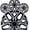 17 inch- Black Lacquer & Silver Lacquer, variant on Set of 4 17 inch Universal Hubcaps Fits Most Cars, Snap-On Black Lacquer & Silver Lacquer PP Wheel Covers 17 inch, 17 inch Hubcaps Set of 4