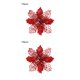 thumbnail image 3 of Naiovety 10X Navidad grande Poinsettia brillo flor árbol colgante fiesta Navidad decoración Type2 NO2, 3 of 6
