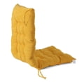 thumbnail image 3 of SINGES Rocking Chair Cushion and Pads Corduroy Chair Cushion with Ties Back and Seat Cushion for Desk Chair, Dining Chairs, Kitchen Chair, Lounge Chair 17.5x39 in, 3 of 6