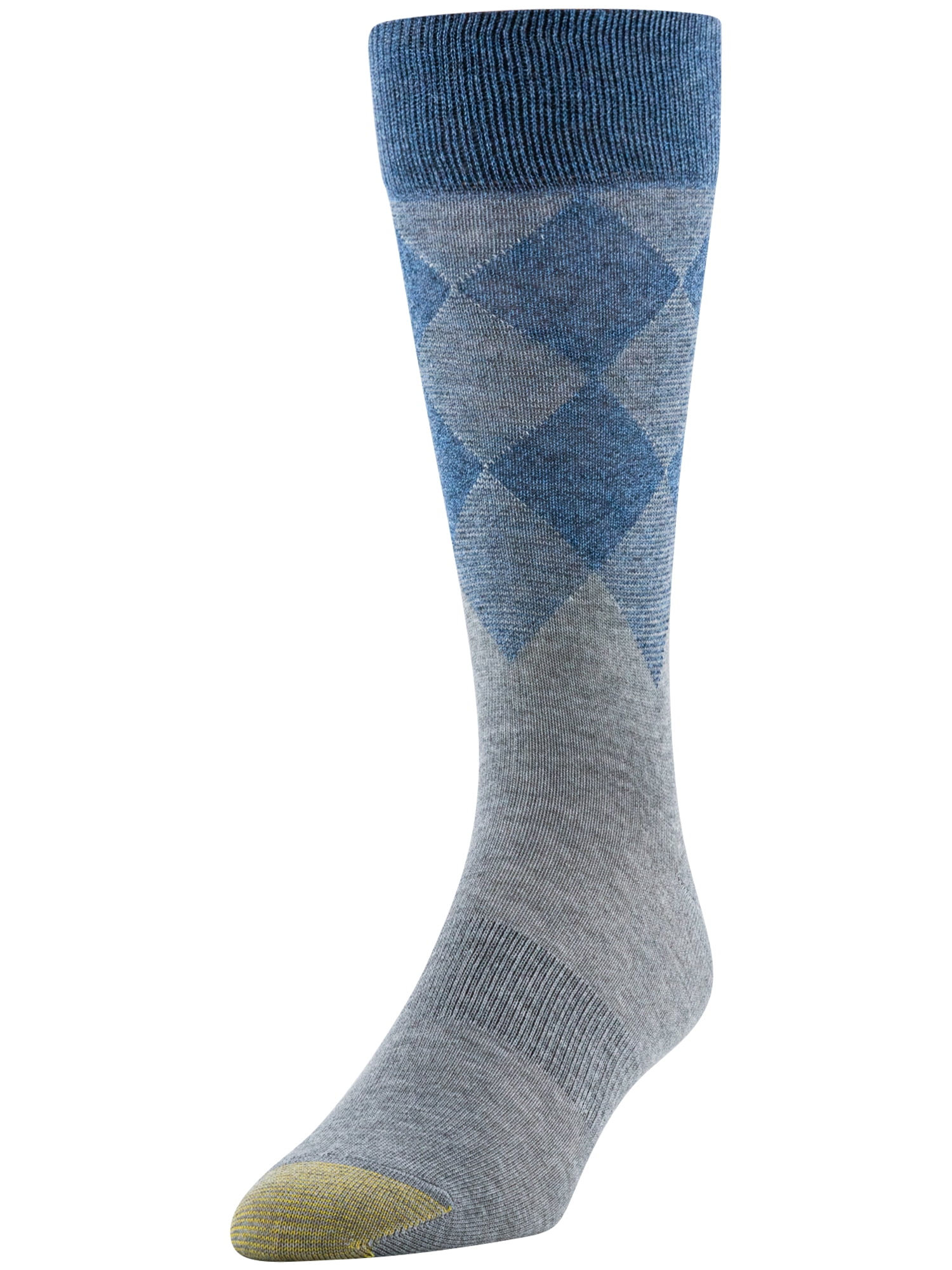 GOLDTOE Edition Mens Diamond Border Crew Socks, 3-Pack