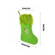 thumbnail image 3 of Ganfancp Christmas Holiday Supplies Calcetines de Navidad Regalos Calcetines Decoración Venue Calcetines Grandes de Punto Verde Peludo Alfabeto de Navidad Ofertas Flash 1X Media de Navidad, 3 of 6