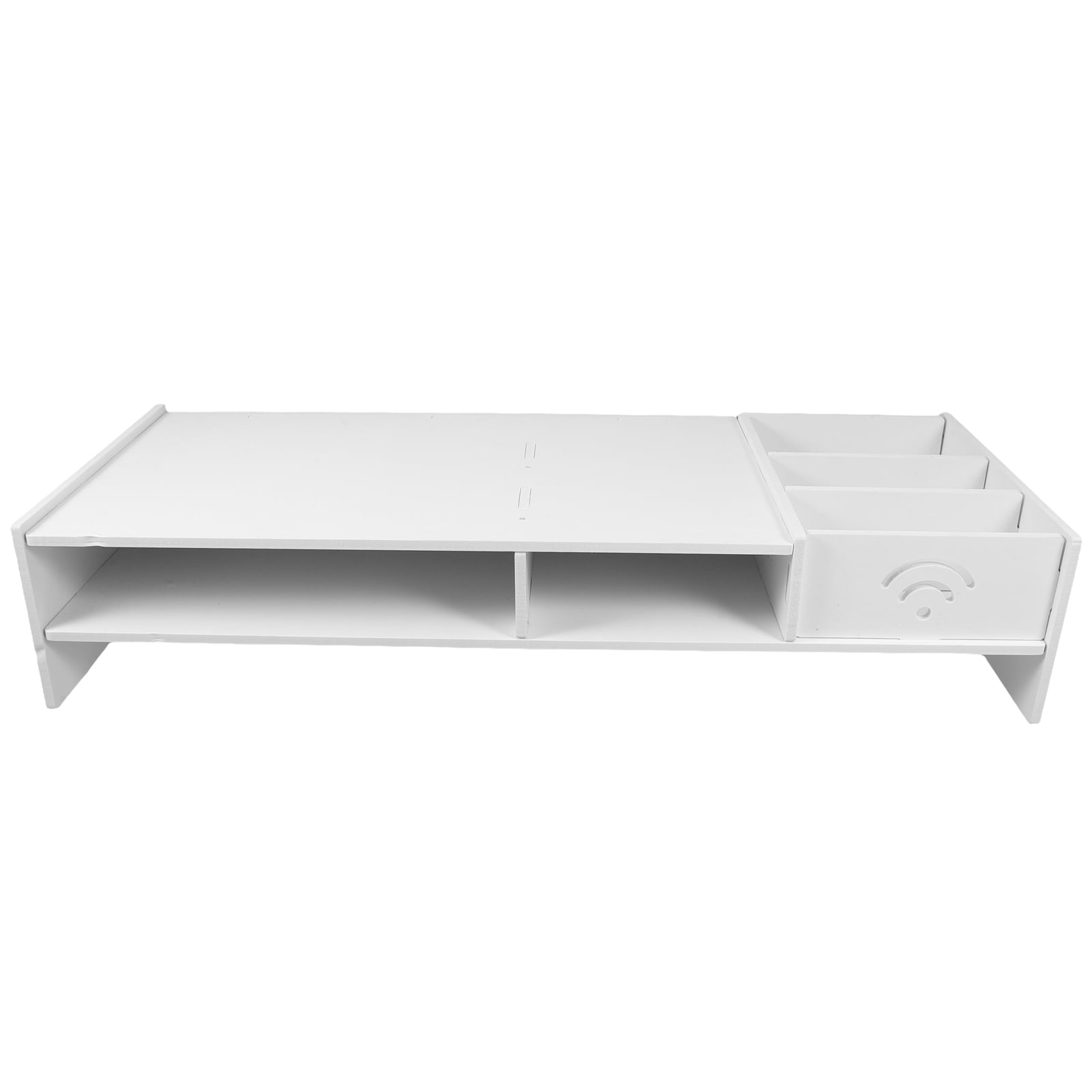QIDITONG Monitor Stand Riser with Drawer for Desk Multi Purpose Laptop Stand for Home Office Desktop Organizer Shelf for Printer and Keyboard
