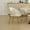White, variant on CQSXDA Teddy Dining Chair Set With Curved Backrest and Gold Metal Legs for Kitchen or Dining Room