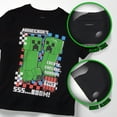 thumbnail image 4 of Minecraft Creeper Boys' Summer Outfit 3-Piece Set, Graphic T-Shirt, Shorts & Socks, Sizes 4-16, 4 of 8