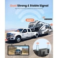 thumbnail image 4 of 7.2" DVR Portable Solar  Backup Camera: 1080P 2 Min Quick Installation Support 2 Split Screen  up Camera, IP69K  Reverse Camera for , Van, SUV, , Trailer, 4 of 7