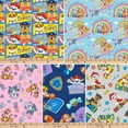 thumbnail image 4 of (3 pack) Paw Patrol 18" x 21" 100% Cotton, Blue, for Quilting & Sewing, 5 Pieces, 4 of 8