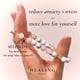 thumbnail image 4 of Nvzi Pulsera de cuarzo rosa para mujer Cristal de cuarzo rosa + piedra de cristal de aromaterapia de lava blanca, 4 of 4