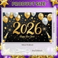 thumbnail image 2 of Golden Numbers 2026 New Year Banner Colorful Balloons Happy New Year Display Star Decorations Firework Design New Year Backdrop for New Year Eve 2026 Celebration New Year Party, 2 of 8