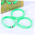 thumbnail image 3 of Minkissy 1Set Australia Wristbands Bulk Light Green Circular Cheering 2.6in, 3 of 8