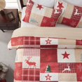 thumbnail image 4 of Juego de colcha LEAONME Christmas, colcha king size de 3 piezas, 4 of 8