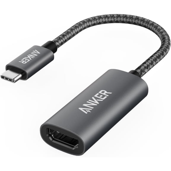 Restored Anker USB C to HDMI Adapter (4K@60Hz), 310 USB-C Adapter (4K HDMI), for MacBook Pro, MacBook Air, iPad Pro, Pixelbook, XPS, Galaxy, and More(Compatible with Thunderbolt 3 Ports) (Refurbished)