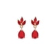 thumbnail image 1 of Aretes De Zirconia Con Diseño De Flor Y Gota, 1 of 3