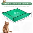 thumbnail image 4 of 3 Pcs Portable Travel Litter Box for Cats, Foldable and Packable Cat Carrier With Litter Box, Large Sized Waterproof for, Car, Camping and Hotel, 4 of 9