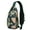 Hawaiian Sunset, variant on Ocean Sunset with Palm Trees Sling Bag, Lightweight Crossbody Daypack with Tropical Landscape Design, Perfect for Summer Travel and Commuting