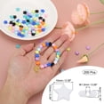 thumbnail image 2 of Perlas de estrella de acrílico Uxcell, 200 Pcs perlas en forma de estrella para pulsera de amistad, blancas, 2 of 5