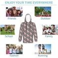 thumbnail image 5 of Haiem Poodle Dog Pattern Boys Hoodie, Youth Pullover Hooded Sweatshirt, Kangaroo Pocket Hoodie for Kids Girls -Small, 5 of 6