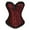 Red, variant on Fesfesfes Women's Court Bodysuit Gothic Body Shaper Underwear Bodysuit Shapeware Corset Under $10