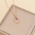 thumbnail image 1 of Collar para mujer, joyería para mujer, collar de diamantes de moda para mujer, colgante de cadena de clavícula con gotas de agua de cristal, anillo de joyería, 1 of 3